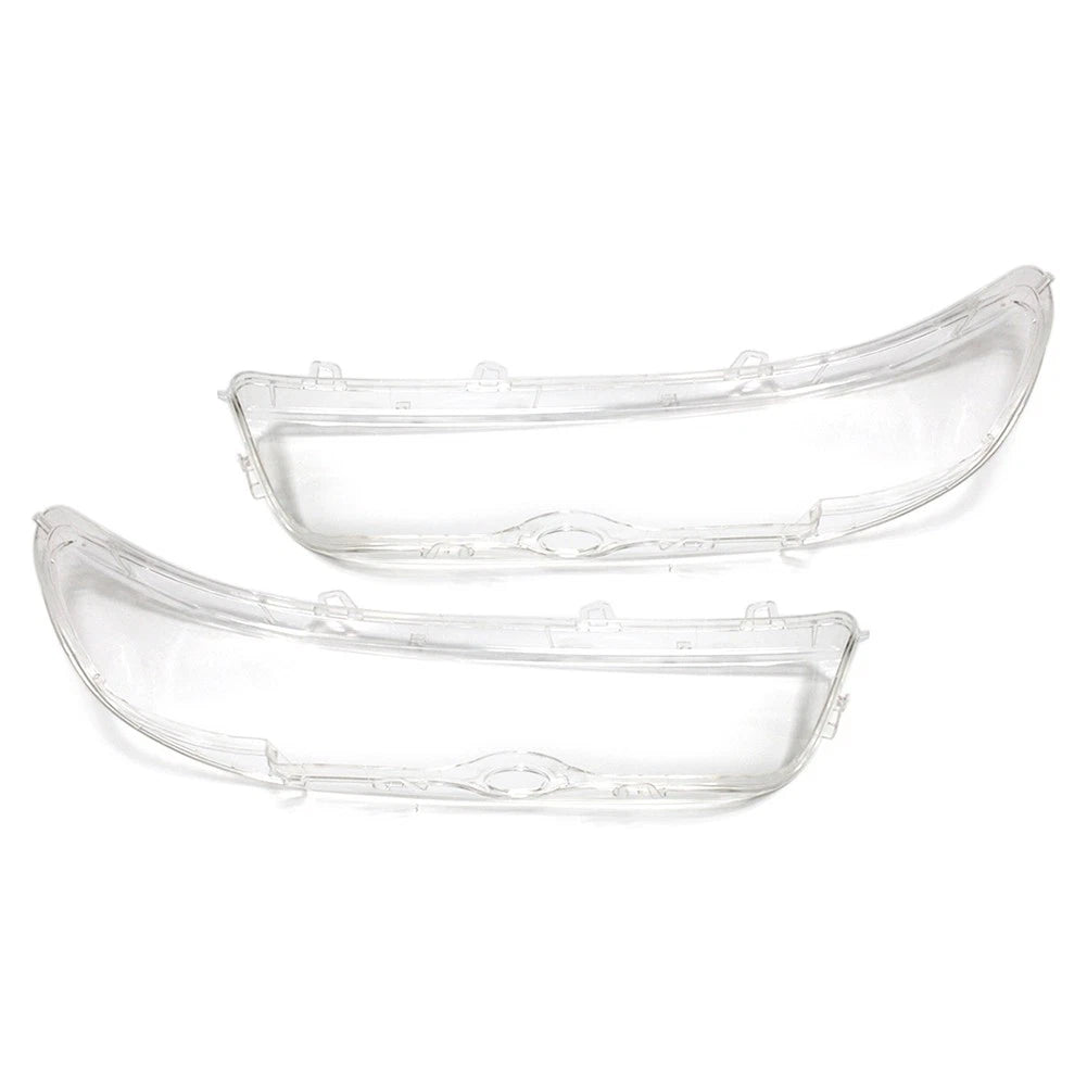 Front Headlight Lens Shell Cover Replacement Fit BMW 5 Series E39 2001-2003 PAIR