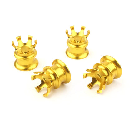 4 Pcs Head Bolt Topper Cover Cap Engine Cover Trim for Sportster XL883 1200 Gold