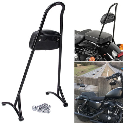 Detachable Passenger Sissy Bar Backrest For Harley Sportster Iron 883 1200 04-Up