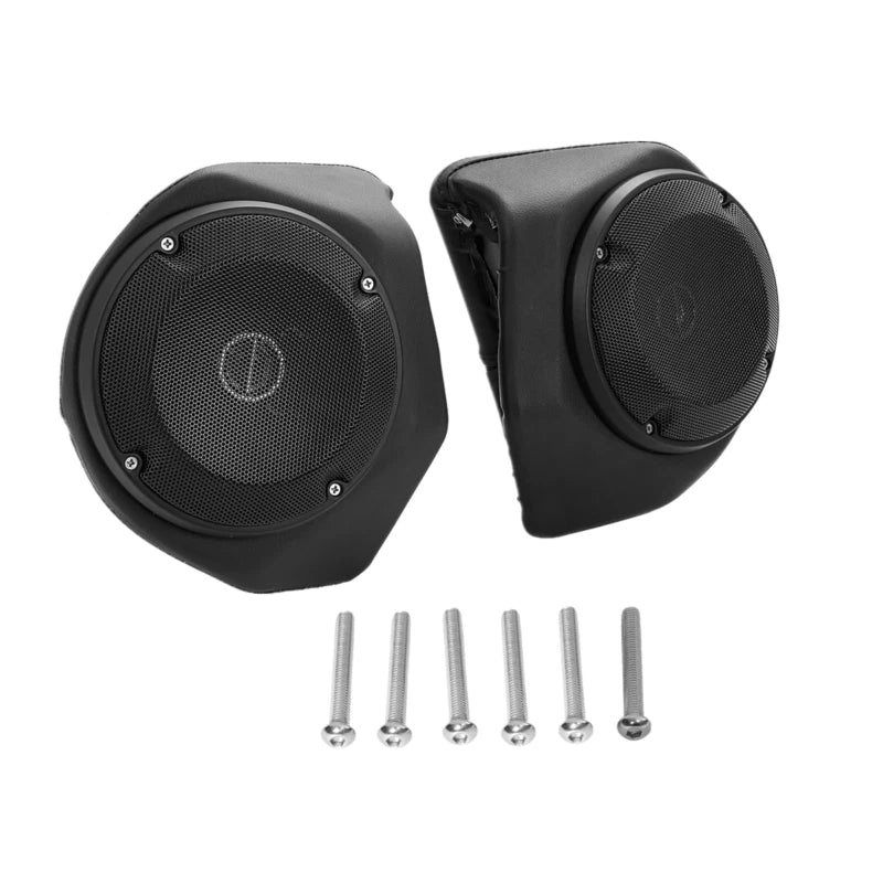 Matte Black King Trunk Pad Rack Speakers Fit For Harley Street Glide 14-25