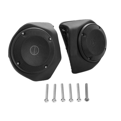 Matte Black King Trunk Pad Rack Speakers Fit For Harley Street Glide 14-25