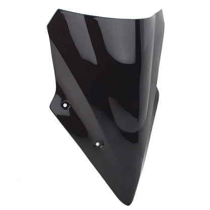 Dual Bubble Windscreen Windshield For Kawasaki Ninja 650 EX650 ER6F 17-19 Black