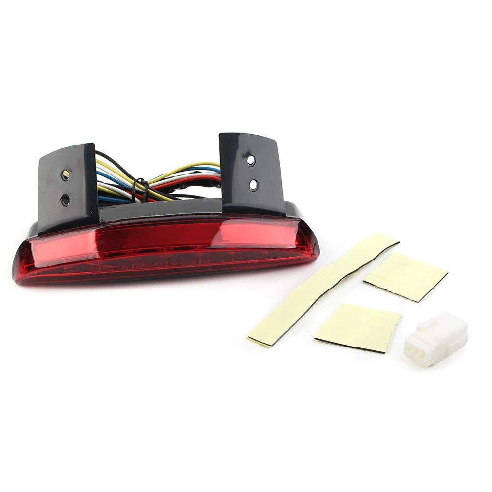 Motorcycle Rear Mudguard Edge Brake Tail Light Red For Harley Breakout Bobber