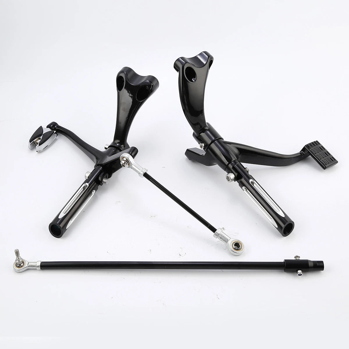 Forward Control Footpegs Lever Linkage For Harley Sportster 883 1200 48 72 14-22