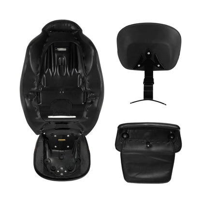 Black Driver Passenger Seats Front Rear Backrest Fit For Harley Road Glide 14-23