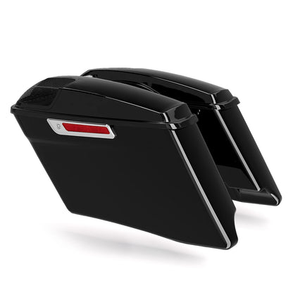 4" Extended Hard Saddlebags 5x7" Speaker Lids Fit For Harley CVO Touring 14-Up