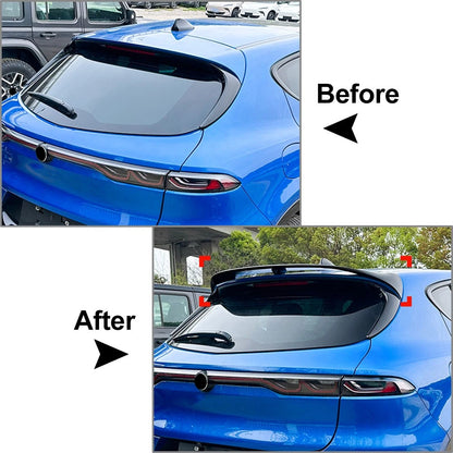 Carbon Fiber Look Rear Trunk Roof Spoiler Wing For Alfa Romeo Tonale 2023+
