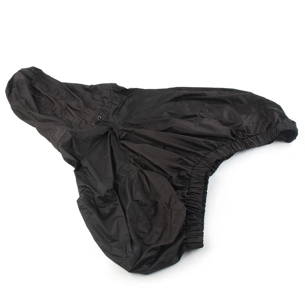 1x Waterproof Seat Rain Cover w/ Driver Backrest For Harley Street Electra Glide