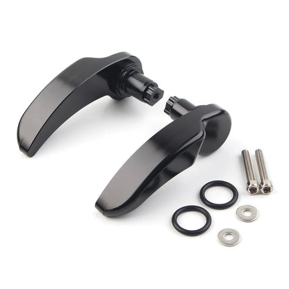 Hard Saddlebag Latch Lever Lid Lifter Black for Harley Street Glide 2014-2022 ab
