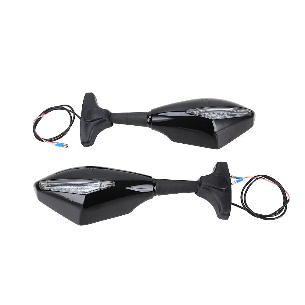 Motorcycle Rear View Side Mirror LED Turn Signal Light For Honda CBR650F 2014-16