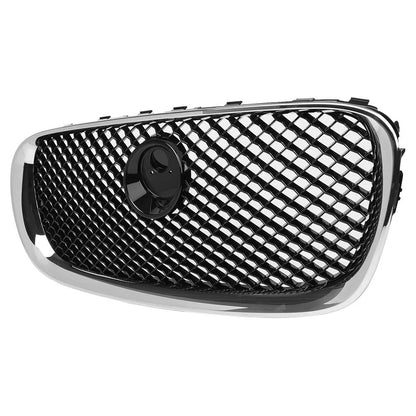 Front Bumper Grille Grill Fit for Jaguar X250 XF XFR XFRS 2008-2011 Chrome Black