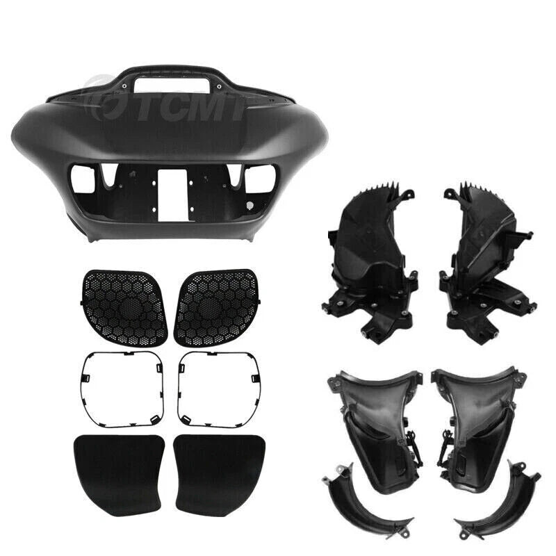 Matte Black Front Fairings Glove Box Air Duct For Harley Road Glide FLTR 2015-Up