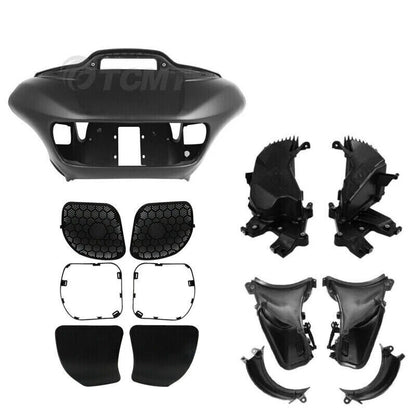 Matte Black Front Fairings Glove Box Air Duct For Harley Road Glide FLTR 2015-Up