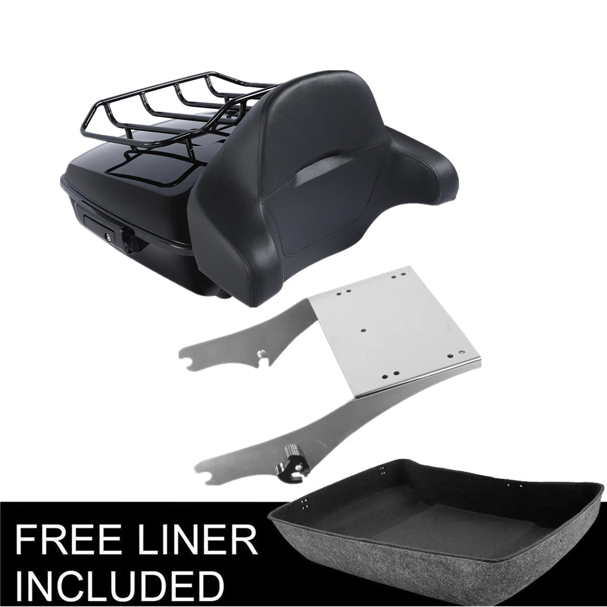 Chopped Trunk Two Up Mount Rack Fit For Harley Touring  Electra Road Glide 97-08