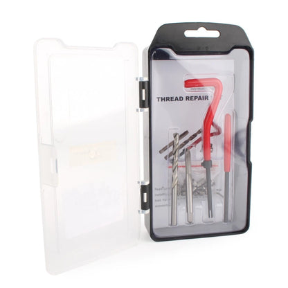 M10 x 1.25 Metric Thread Repair Insert Kit 15pcs Helicoil Install Tool
