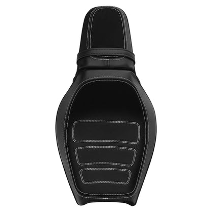 Driver Passenger Seat Pillion Fit For Harley Fat Bob FXFB FXFBS 2018-Up 23 Black