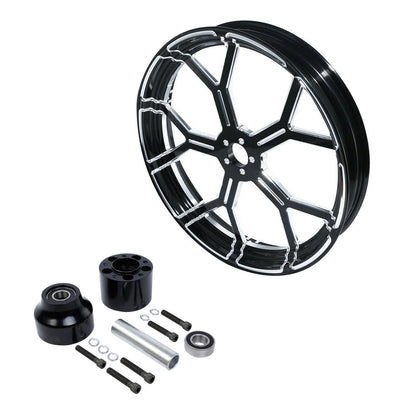 21" Wheel Rim Single Disc Hub &Front Fender Fit For Harley Road Glide King 08-13