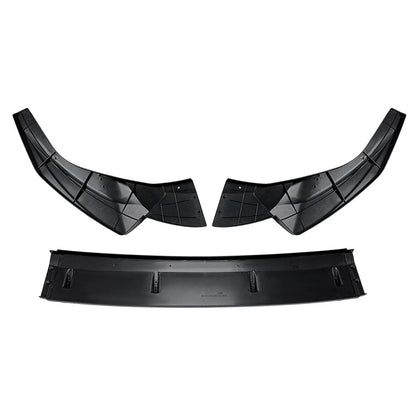 Glossy Black Front Bumper Splitter Spoiler Lip For Audi A5 Sline S5 8W6 2020-24