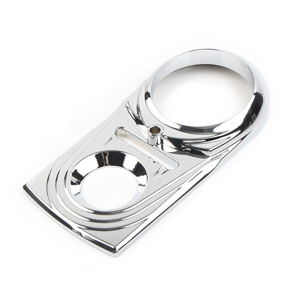 1x Dash Panel Insert Cover Cap Chrome For Harley Softail FLSTC Street Glide
