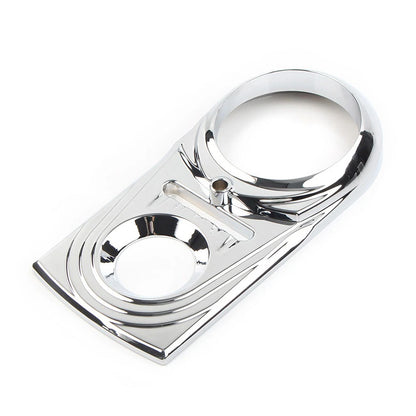 1x Dash Panel Insert Cover Cap Chrome For Harley Softail FLSTC Street Glide