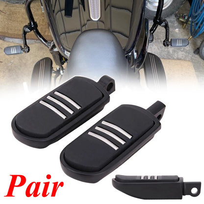 Black 32mm Highway Foot Pegs Pedals For Harley Touring Road King Street Glide US