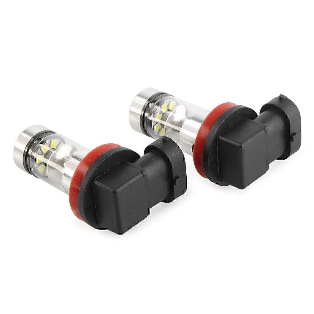 2Pcs H8 White High Power COB LED Bulb Fog/Driving 3030 SMD Head Light Projection