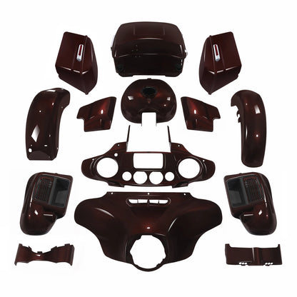 Fairings BodyWork Kit Fit For Harley Electra Glide 2014-Up 2021 Midnight Crimson