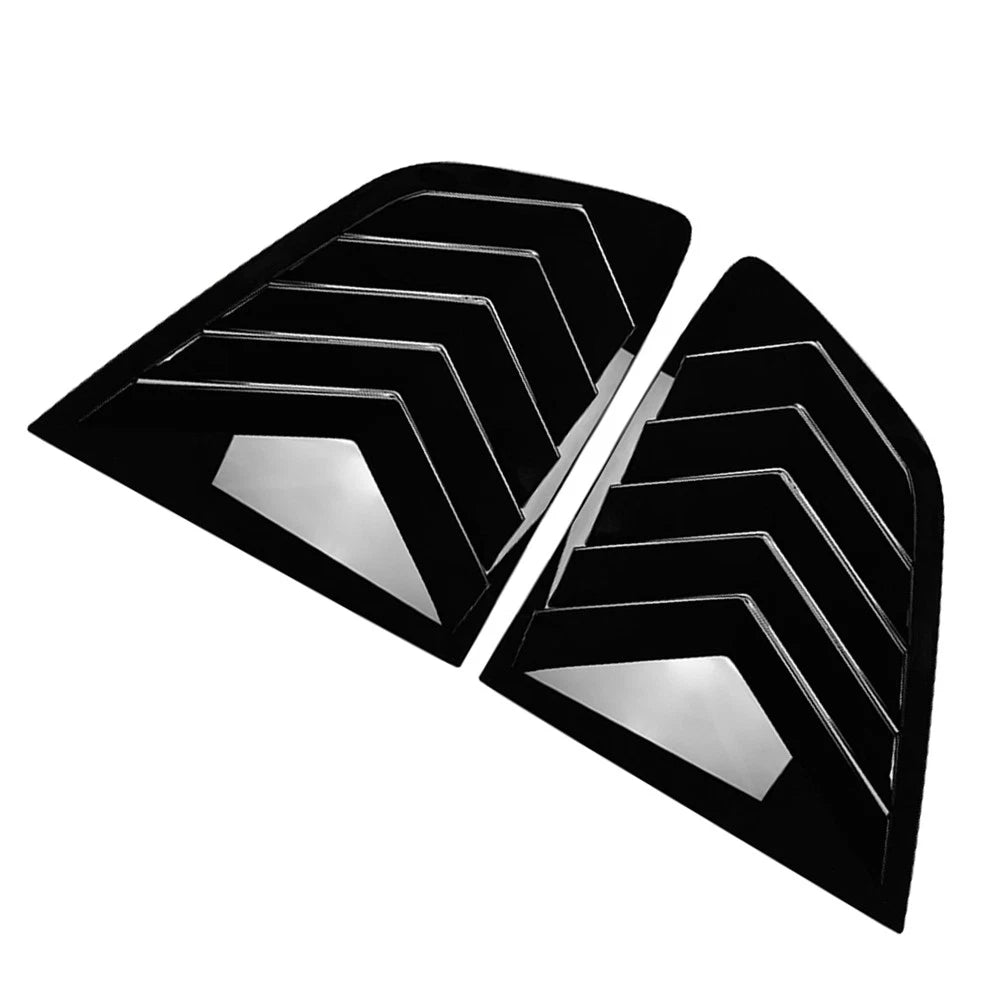 Glossy Black Rear Window Louver Shutter Cover Trim For BMW X3 IX3 G01 2018-2024