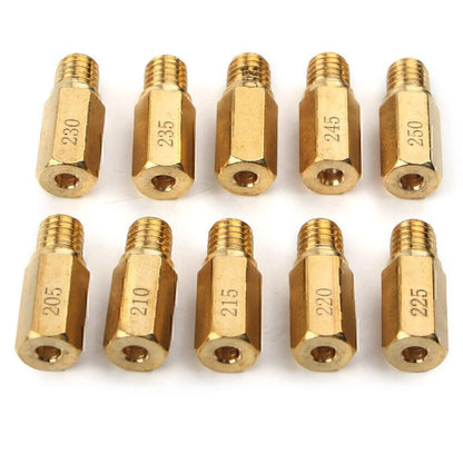 10 Pcs  Carburetor Main Jets Slow Jet Carb Kit For PWK OKO CVK 205-250