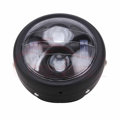 6.5" Inch Motorcycle Headlight LED High/Low Light Headlight For Harley Cafe Race