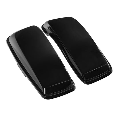 Vivid Black Hard Saddlebag Lids Fit For Harley Touring Street Road Glide 2014-24
