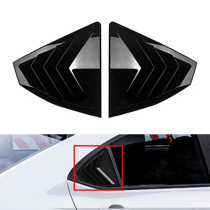 Rear Window Louver Cover Trim Glossy Black For Subaru WRX STI VB 2022-2025