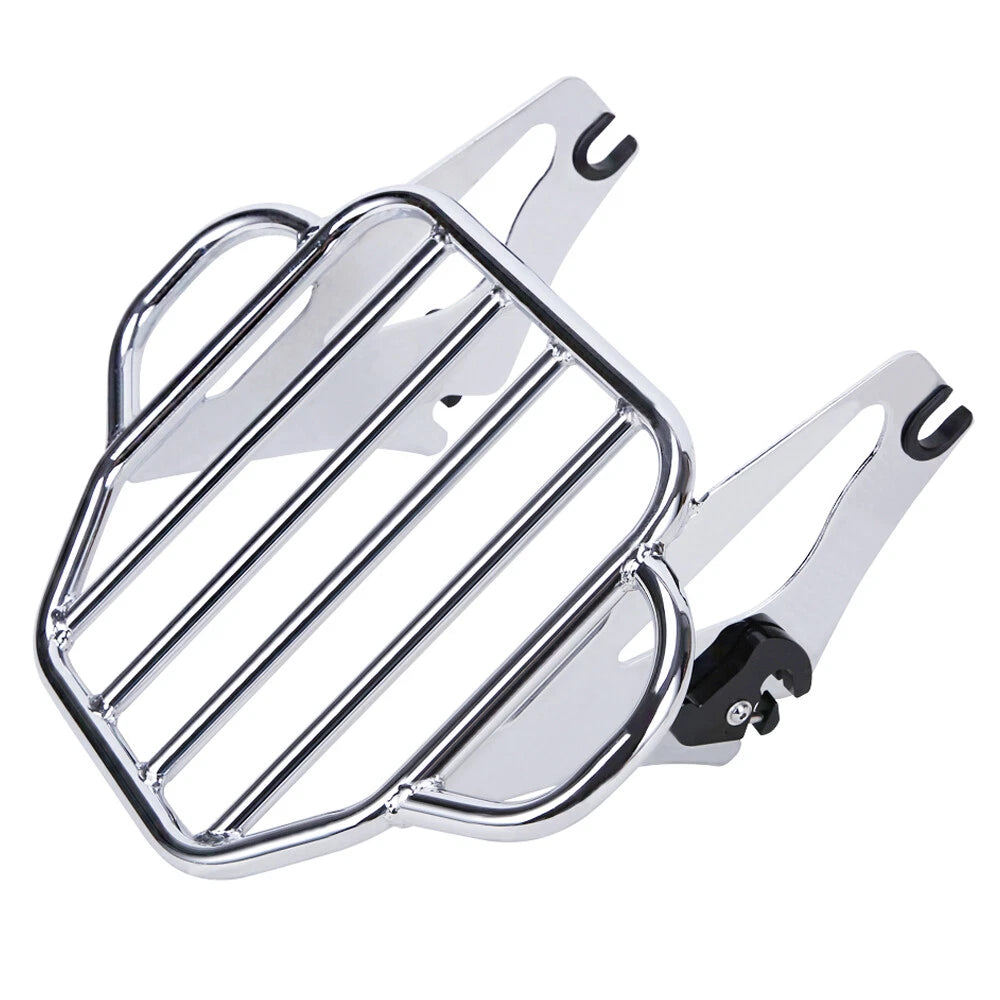 Detachable Two-Up Luggage Rack For Harley Road King Street Electra Glide 2009-Up
