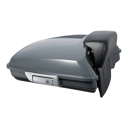Razor Trunk Backrest Black Rack Fit For Harley Touring Glide 97-08