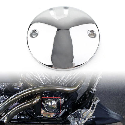 2 Hole Engine Derby Timer Timing Cover Fit For Harley Big Twin  Sportster Chrome