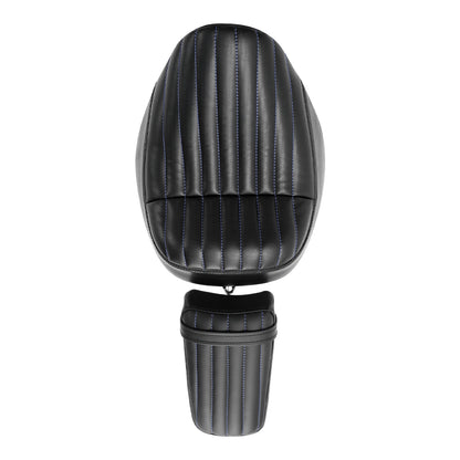 Rider Driver & Passenger Seats Fit For Harley Softail Street Bob 2018-2024 Black