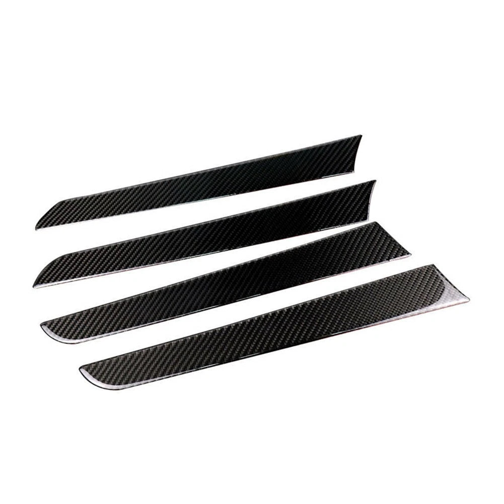 Interior Door Panel Cover Trim Sticker Carbon Fiber For Audi A4 B8 2009-16 4PCs
