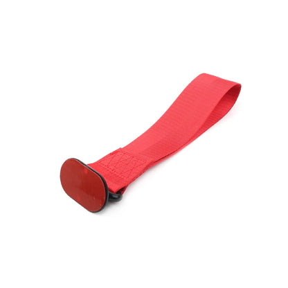 Car Tow Towing Strap Belt Rope Rally Hook Universal Rear/Front Bumper Red
