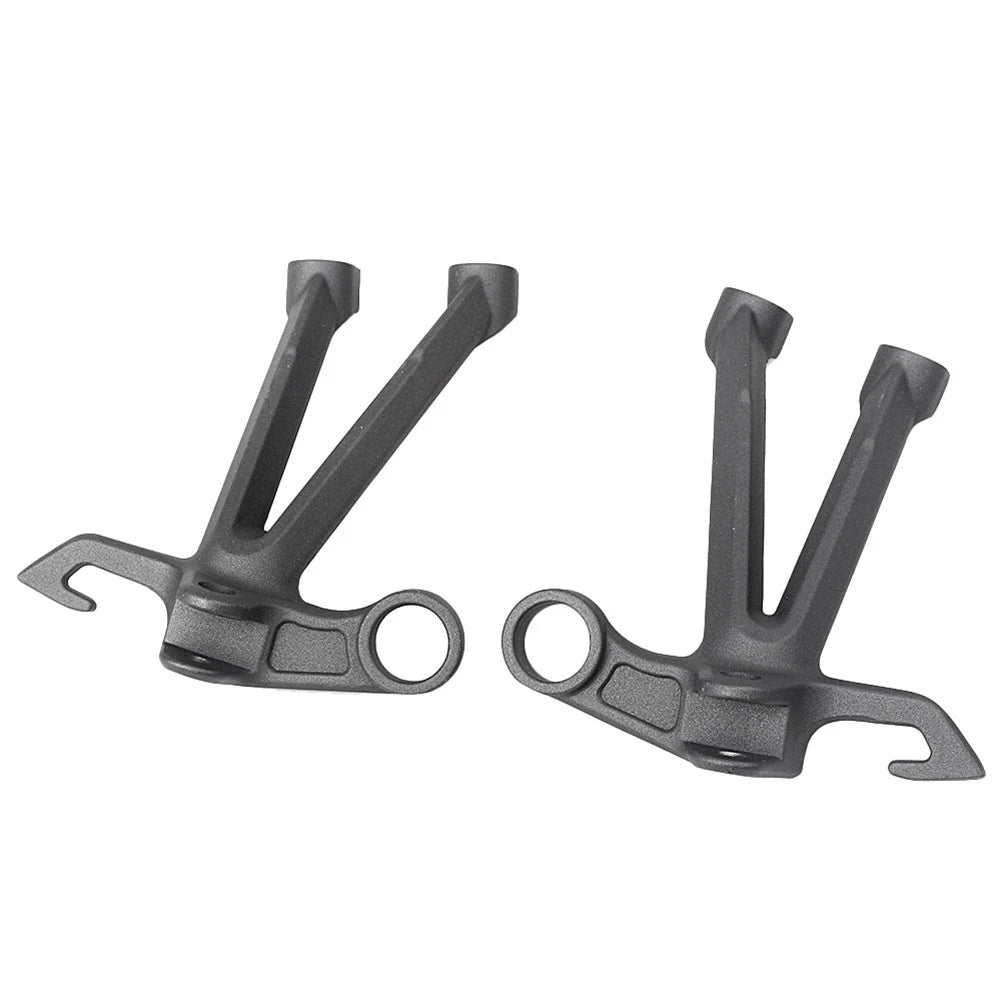 1x Footrest Assembly Kit w/ Foot Pegs Black Fit For Suzuki GSXR1000 2007-2008