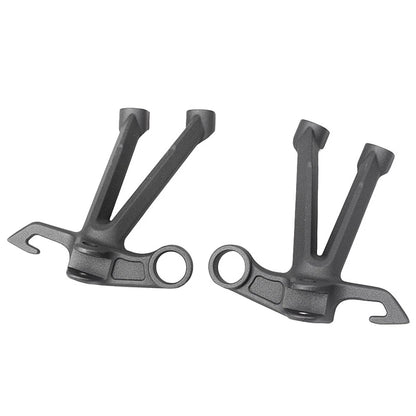 1x Footrest Assembly Kit w/ Foot Pegs Black Fit For Suzuki GSXR1000 2007-2008