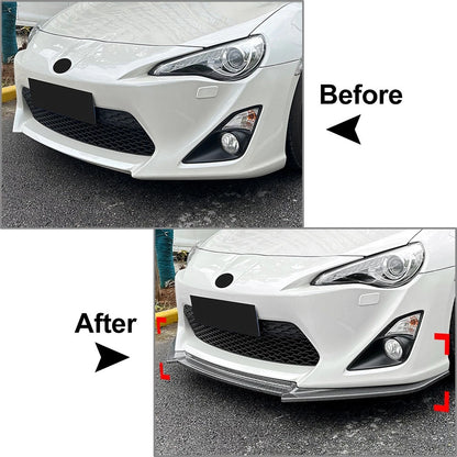 Front Bumper Splitter Spoiler Lip For Toyota 86 GT86 FT86 For Scion FR-S