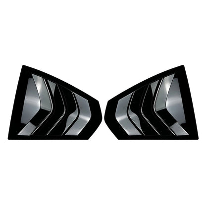 Glossy Black Rear Window Louver Shutter Cover Trim For BMW 3-Series G20 2019-23