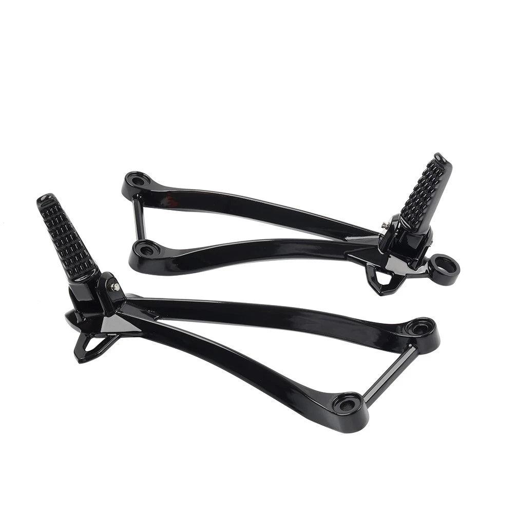 Rear Passenger Footpegs Pegs Bracket For Kawasaki Ninja ZX6R 09-24 ZX10R 2008-10