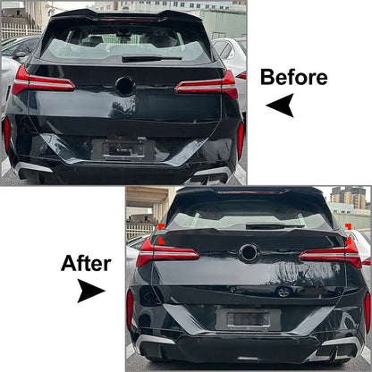 1 Piece Rear Trunk Spoiler Middle Lip Wing Fit For BMW X3 G45 2025+ Glossy Black