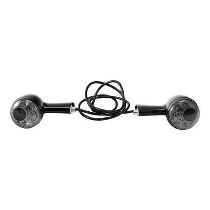 Rear Turn Signals LED Light Smoked Fit For Harley Sportster 883 1200 1992-2022