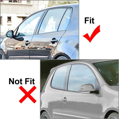 Rear Window Louver Shutter Cover Trim Glossy Black For VW Golf MK5 2004-2008