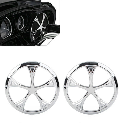 Front Speaker Grill Trim Cover Fit Harley Trike Tri Glide Ultra Classic 2014-22