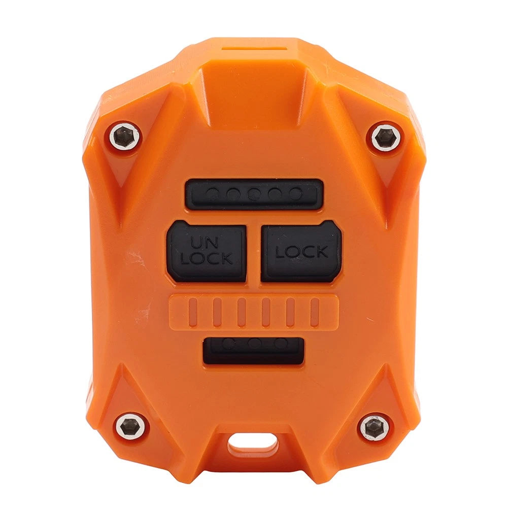 1pc ABS Car Key Fob Shell Case Cover Fit Jeep Wrangler JK 2007 - 2017 orange