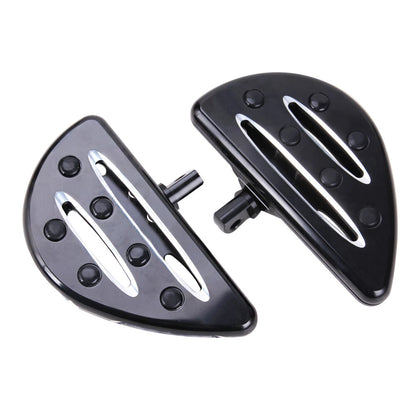 Rear Black Shallow Cut Passenger Floorboards For Harley Touring FLHX FLHR Dyna