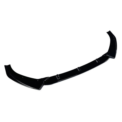 Glossy BLK Front Bumper Lower Lip Spoiler Body Kit For Audi A3 S3 8V Sedan 17-20